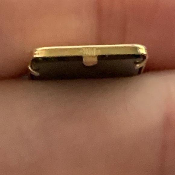 Onyx and 14 kt Gold Heart Pendant - Picture 11 of 12